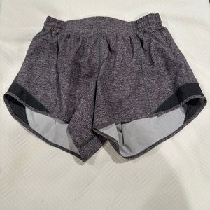 Lululemon Hotty Hot Shorts in Heathered Gray size 6 tall